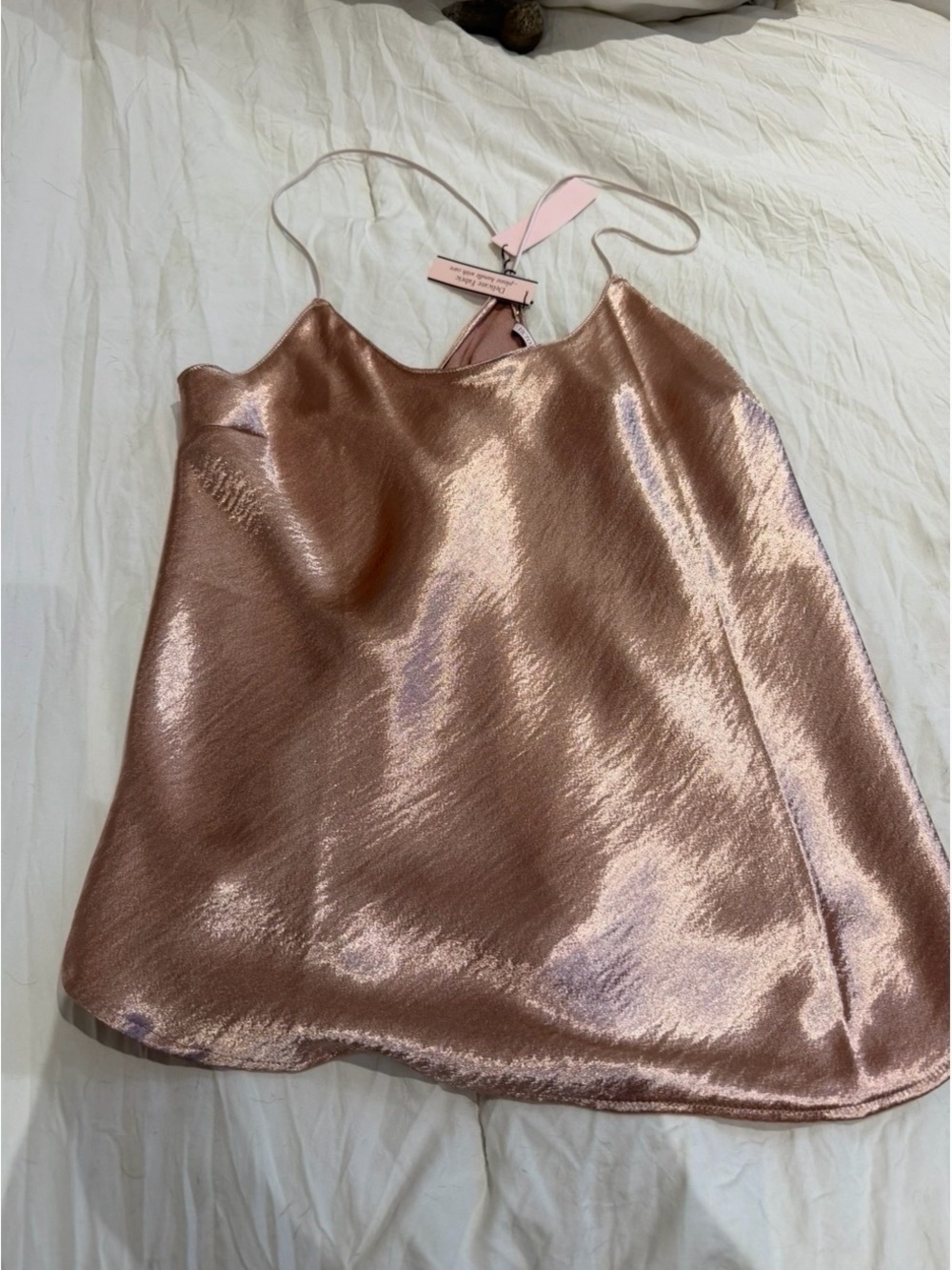 Victoria's Secret Metallic Rose Gold Camisole